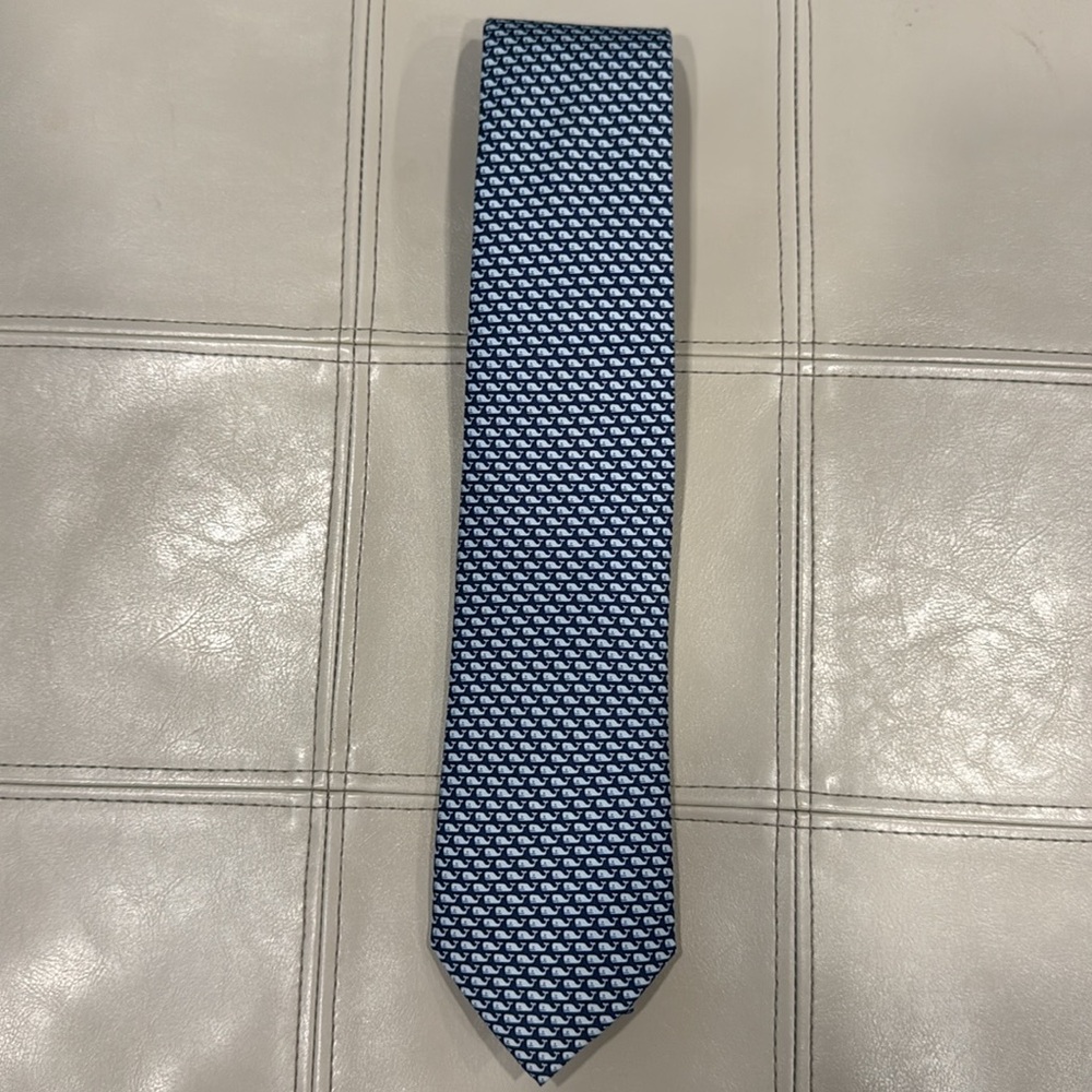 Vineyard Whale Silk Tie